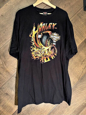 Harley-Davidson Emerald Coast Harley-Davidson Beach Theme Graphic Tee Beach 2XL